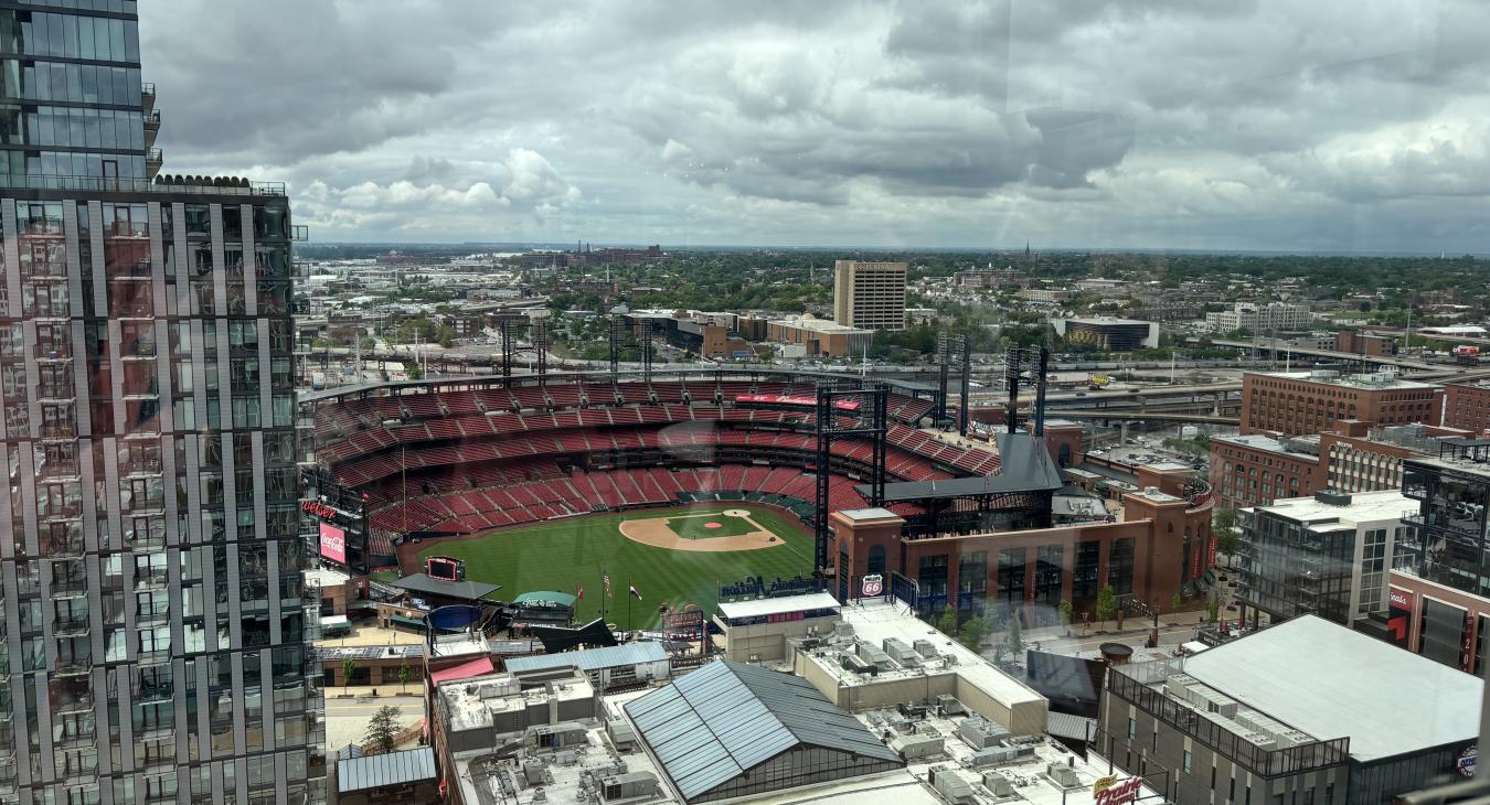 Busch Stadium in view